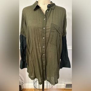 Free People Oversized cotton shirt